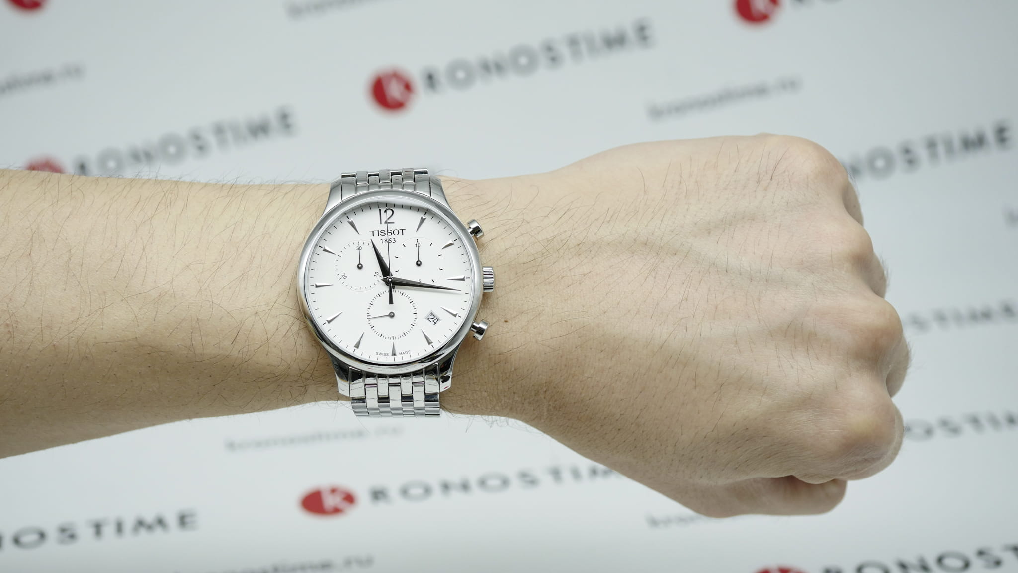 Tissot Tissot Tradition Chronograph T063.617.11.037.00 Tradition - задняя крышка сталь металл корпуса, швейцария часы